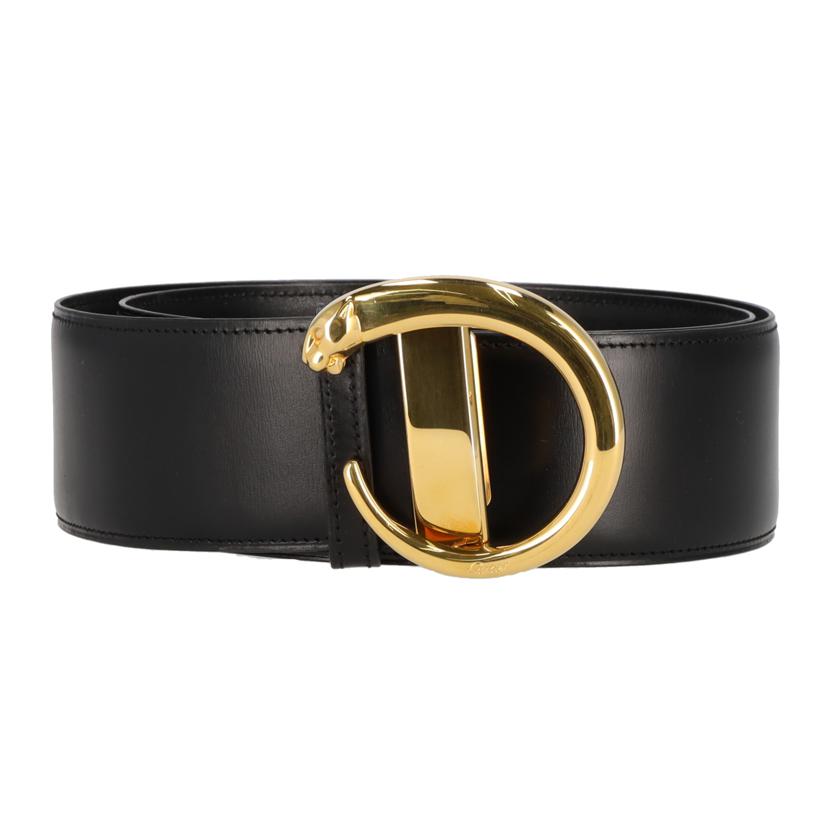 Cartier カルティエ 小物 雑貨 レディース メンズ ブラック 黒 ゴールド/パンテールレザーベルト//ABランク/75