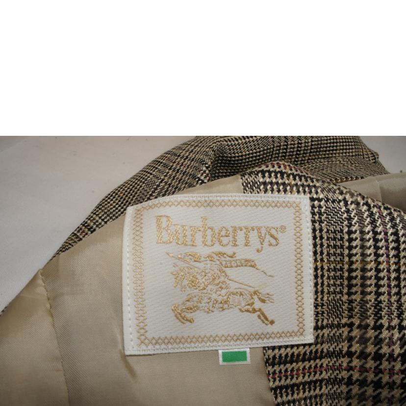 BURBERRY'S バーバリーズ/ノーカラーウールチェックジャケット//ABランク/92