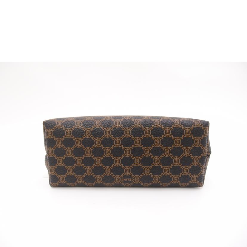 CELINE セリーヌ/マカダム柄コスメポーチ/ブラック//MC98/2/SAランク/69