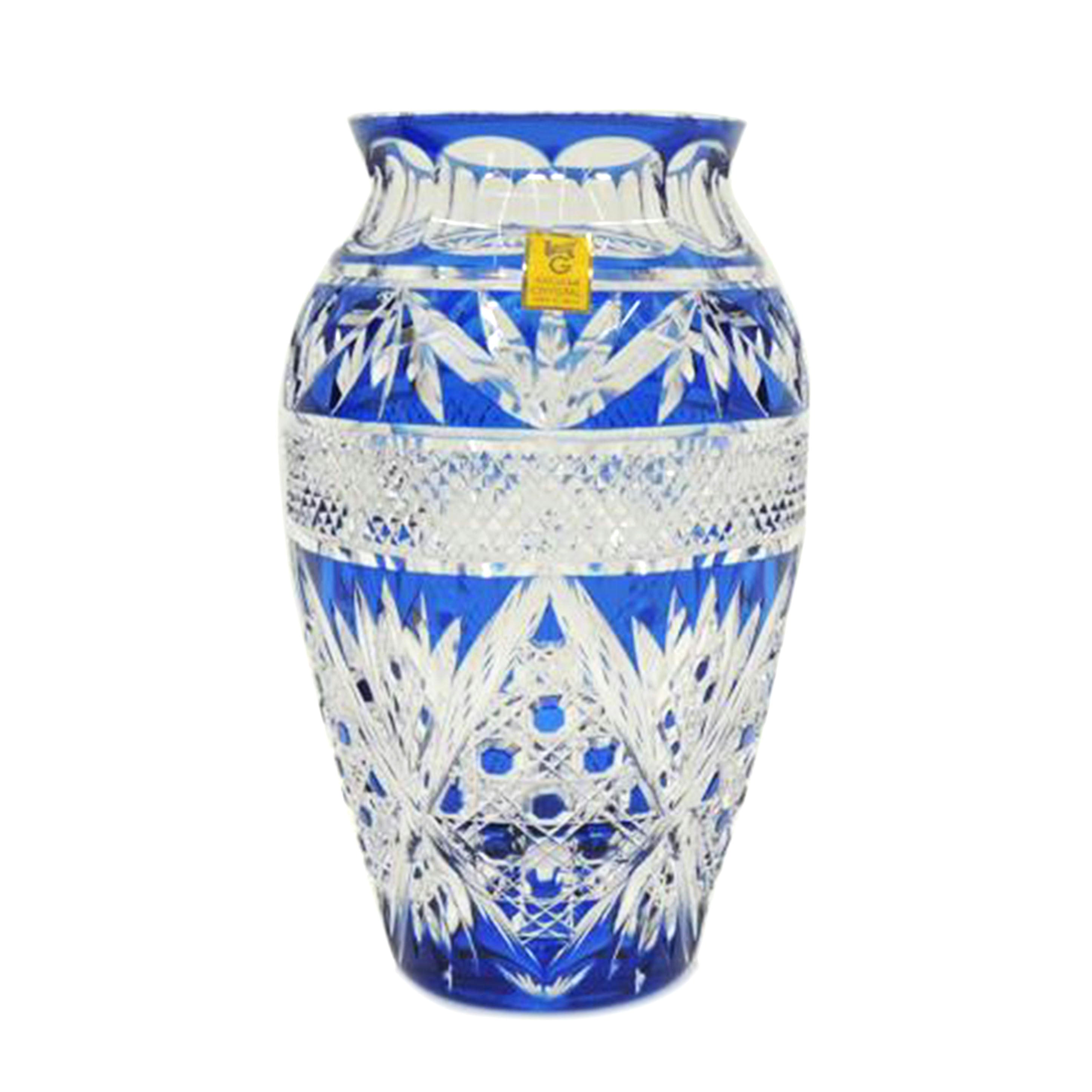 カガミクリスタル/カガミクリスタル 江戸切子 花瓶/F685-1973CCB//ABランク/69