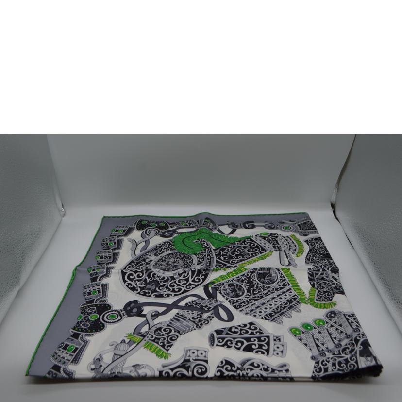 HEMRES/Sous l'Egide de Mars"enシルクスカーフ/002776S-26//Sランク/89