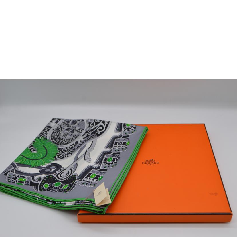 HEMRES/Sous l'Egide de Mars"enシルクスカーフ/002776S-26//Sランク/89