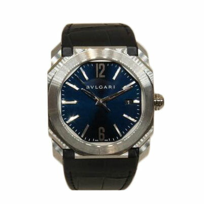 BVLGARI ブルガリ/オクトソロテンポデイト/クロコレザーベルト/BGO38S//PO3109/ABランク/92