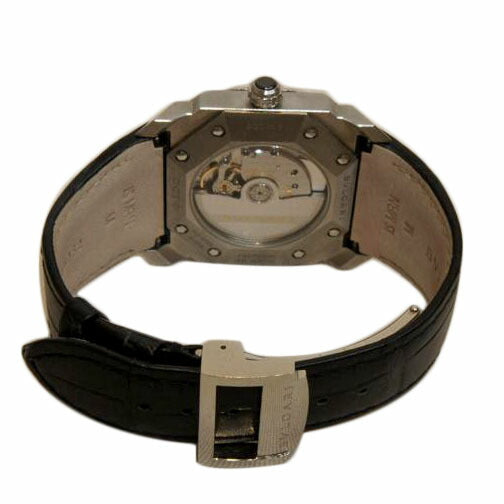 BVLGARI ブルガリ/オクトソロテンポデイト/クロコレザーベルト/BGO38S//PO3109/ABランク/92