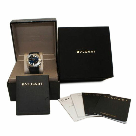 BVLGARI ブルガリ/オクトソロテンポデイト/クロコレザーベルト/BGO38S//PO3109/ABランク/92