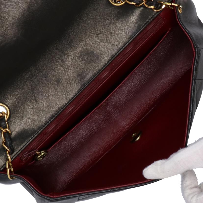 CHANEL シャネル/マトラッセ ダイアナ チェーンショルダー ラムスキン/ブラック//285****/Bランク/01