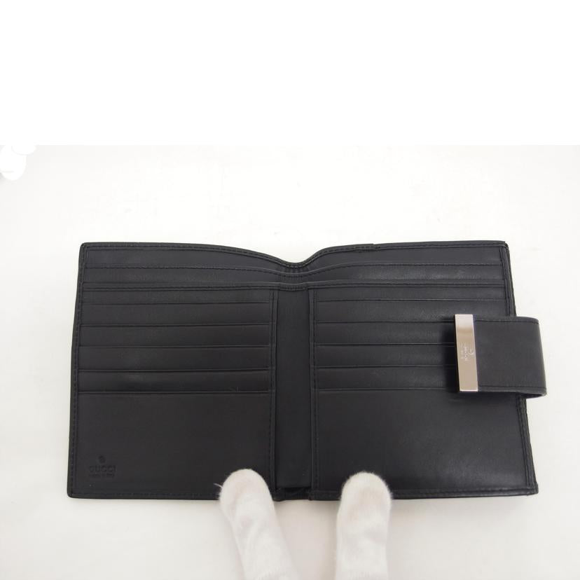 GUCCI グッチ コンパクトウォレット/GGキャンバス/Wホック財布/ブラック/035・3661//224*/Bランク/04