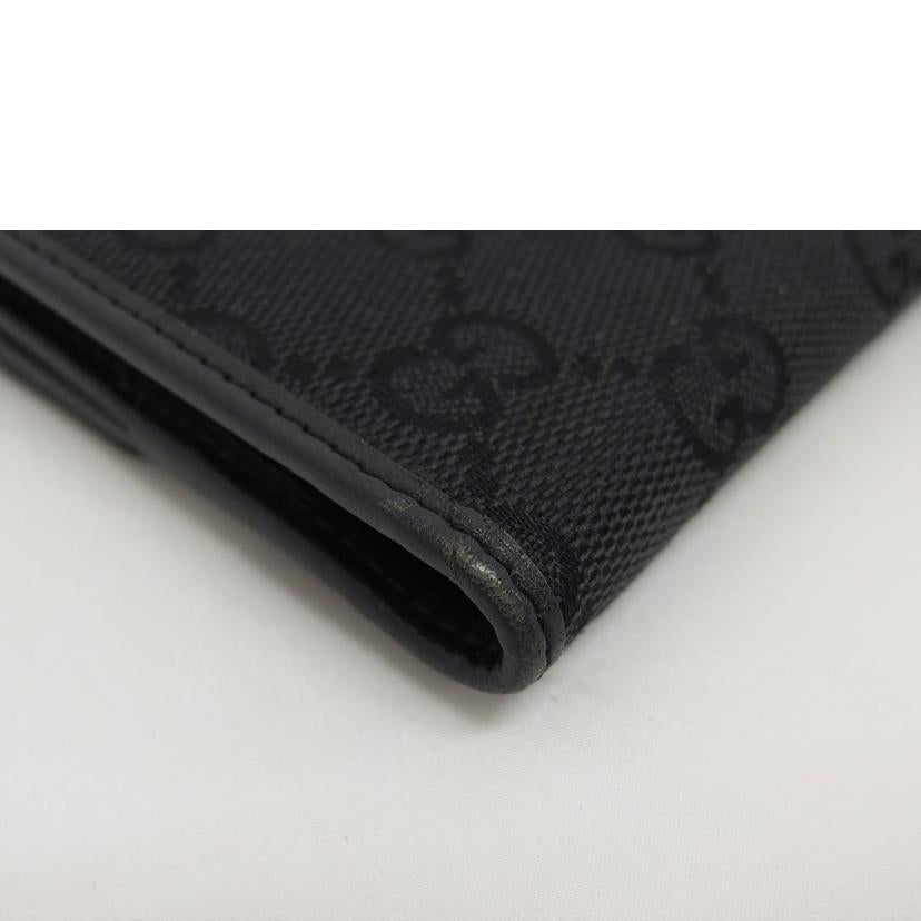 GUCCI グッチ コンパクトウォレット/GGキャンバス/Wホック財布/ブラック/035・3661//224*/Bランク/04