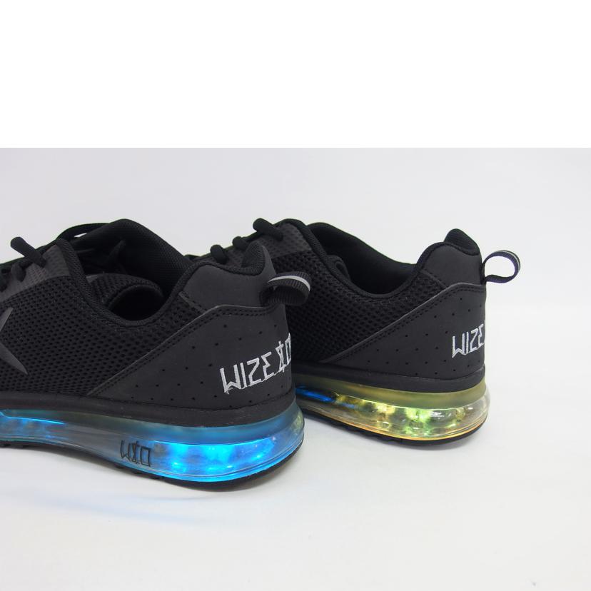WIZE&OPE ワイズアンドオープ 光るスニーカー/X-RUNローカットスニーカー/ブラック//Aランク/04