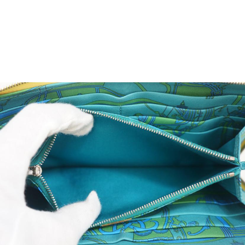 HERMES エルメス 長財布 2016年頃製造 /アザップシルクイン/ヴォーエプソン/ジョーヌブッサン/弊社見立て//X刻(16)/ABランク/09