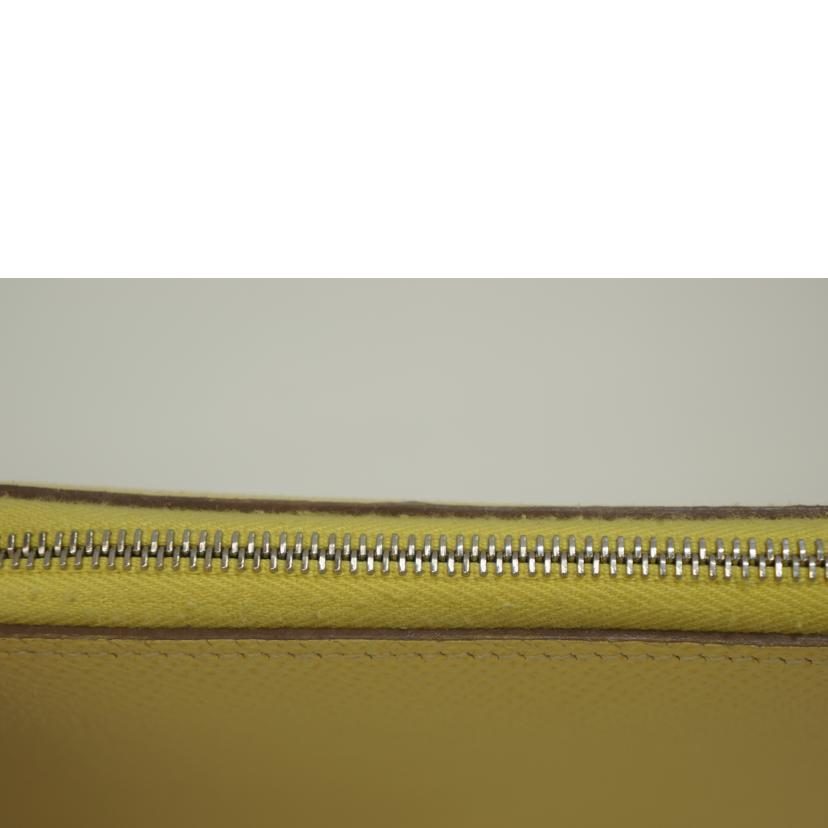 HERMES エルメス 長財布 2016年頃製造 /アザップシルクイン/ヴォーエプソン/ジョーヌブッサン/弊社見立て//X刻(16)/ABランク/09