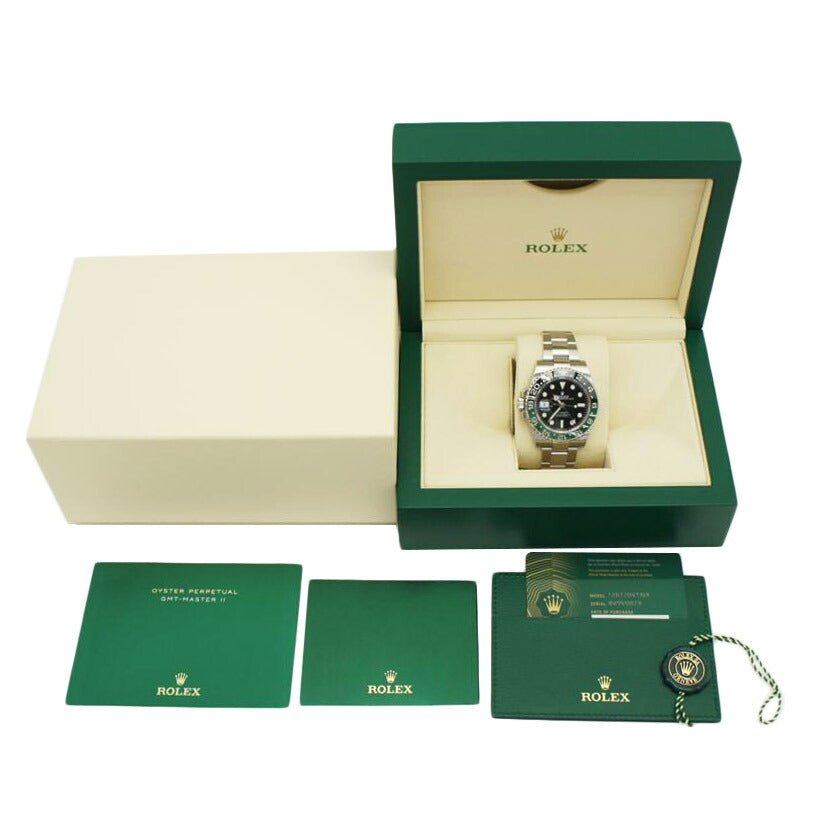 ROLEX ロレックス/GMTマスターⅡ/レフティ/グリーン×ブラック/126720VTNR//ランダム番/SAランク/75