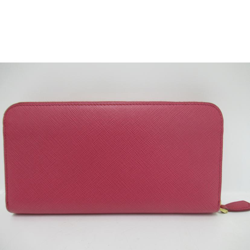 PRADA/ラウンドファスナー長財布/サフィアーノ/1ML506//Bランク/63