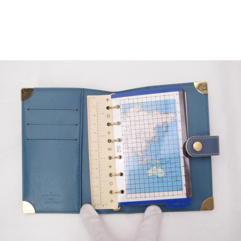 LOUIS VUITTON ルイ・ヴィトン ビトン 手帳カバー 青/アジェンダPM/スハリ/R20887//CA1***/ABランク/69