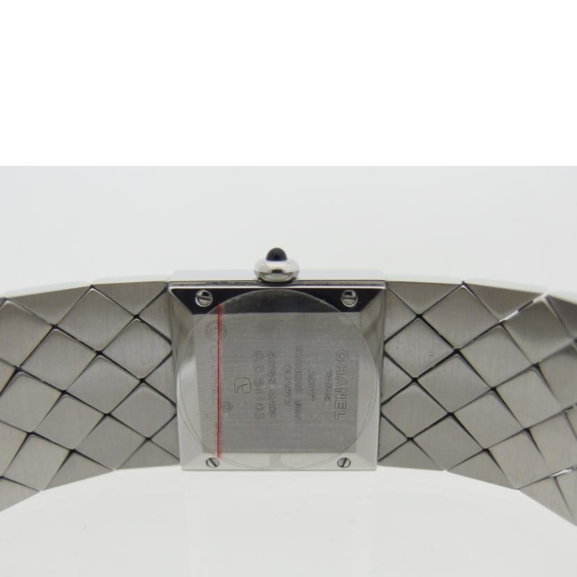 CHANEL シャネル ブラック文字盤 SS/マトラッセ/レディースウォッチ/クォーツ/H0009//Q.D*****/Aランク/04