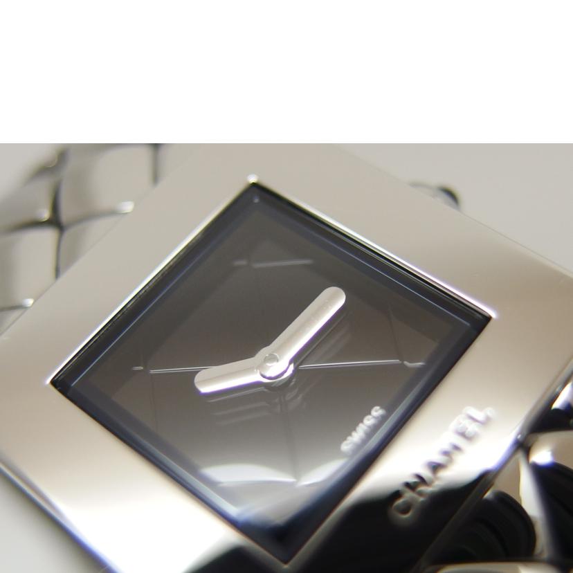 CHANEL シャネル ブラック文字盤 SS/マトラッセ/レディースウォッチ/クォーツ/H0009//Q.D*****/Aランク/04