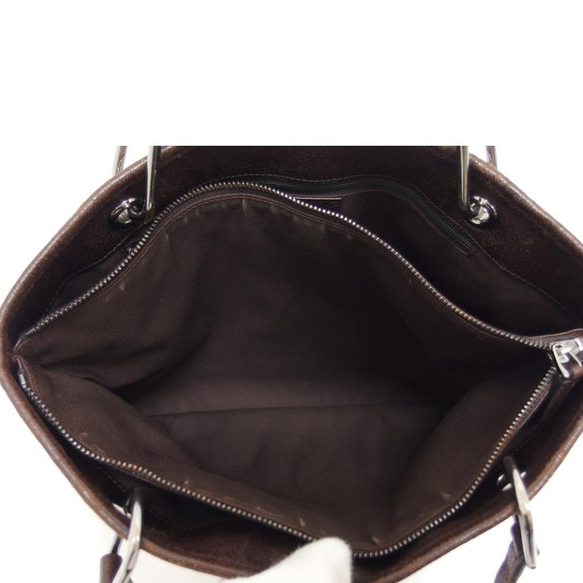 GUCCI グッチ キャンバス レザー/GGキャンバストートバッグ/ブラウン×ベージュ/120837//001***/Bランク/04