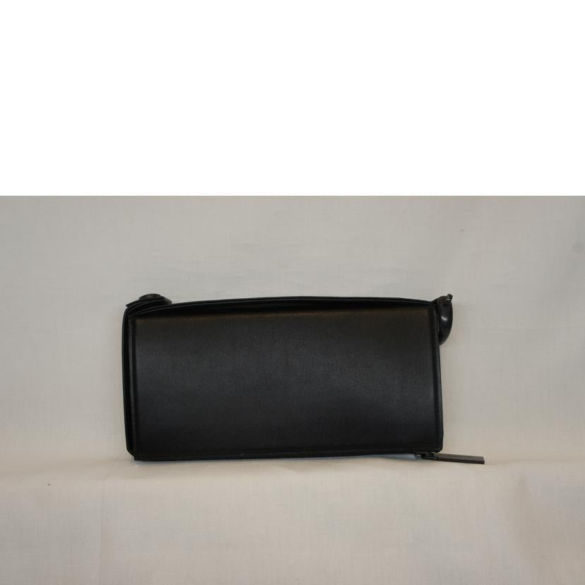 Yohji Yamamoto Discord ヨウジヤマモト/レザーL字ファスナーウォレット//SAランク/92