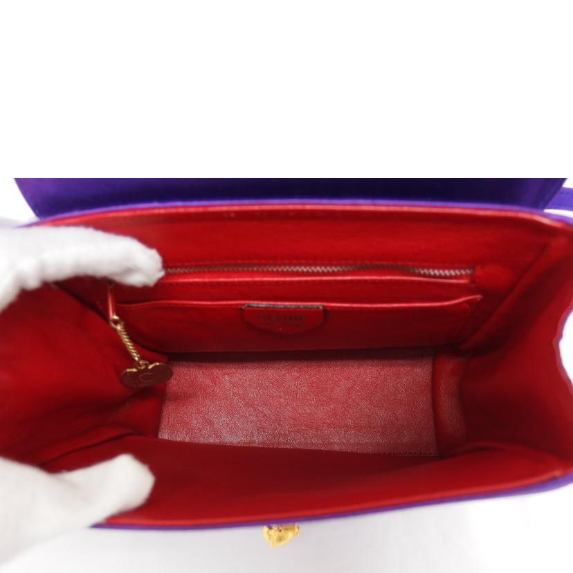 CELINE セリーヌ/サテン/2WAYショルダーバッグ/パープル//F/01/Bランク/04