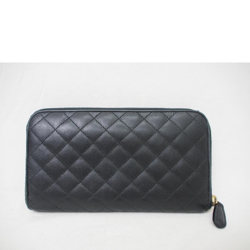 PRADA プラダ/キルティングレザー/ラウンドファスナー長財布//Bランク/78