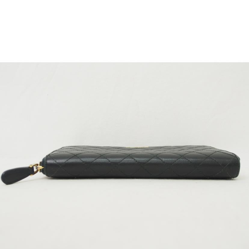 PRADA プラダ/キルティングレザー/ラウンドファスナー長財布//Bランク/78