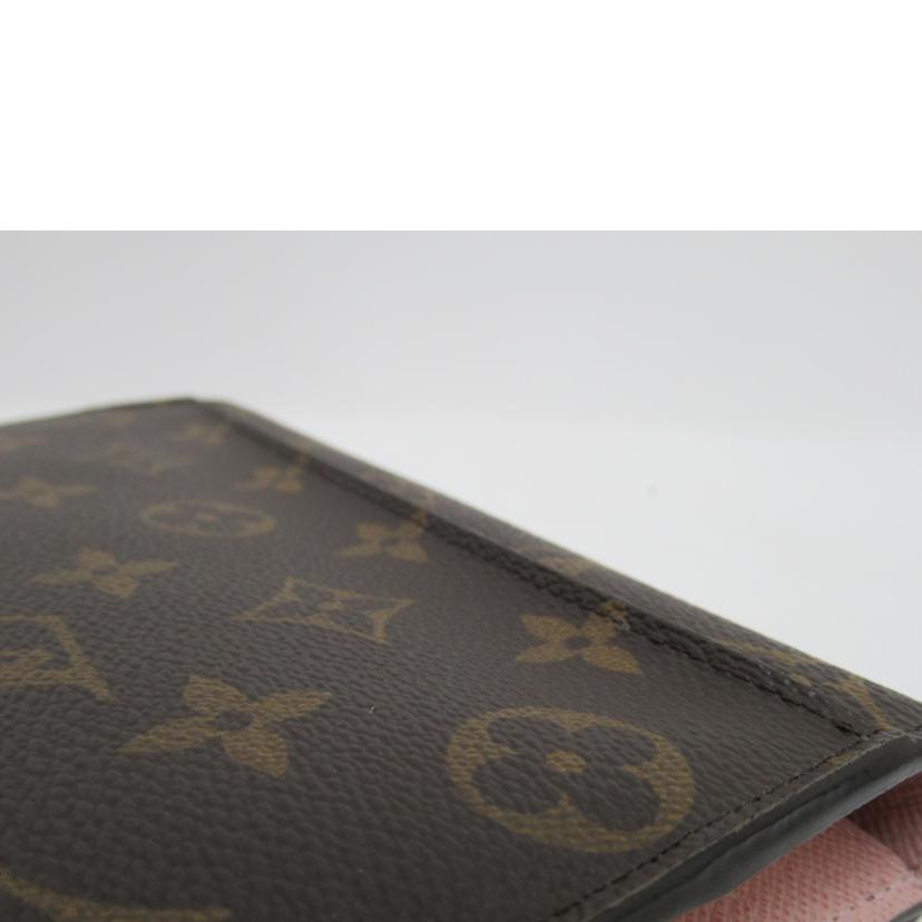 LV/ポルトフォイユ・ジャンヌ/モノグラム/ローズバレリーヌ/M62203//CA0***/ABランク/63