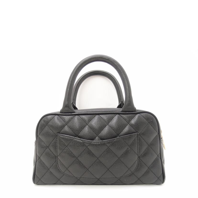 CHANEL シャネル ハンドバック ココマーク 黒 レディース/キャビアスキン・マトラッセミニボストン/ブラック/A20996//997****/ABランク/69