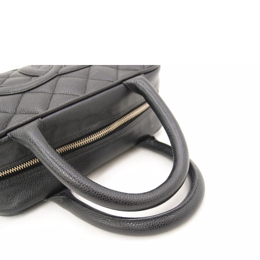 CHANEL シャネル ハンドバック ココマーク 黒 レディース/キャビアスキン・マトラッセミニボストン/ブラック/A20996//997****/ABランク/69