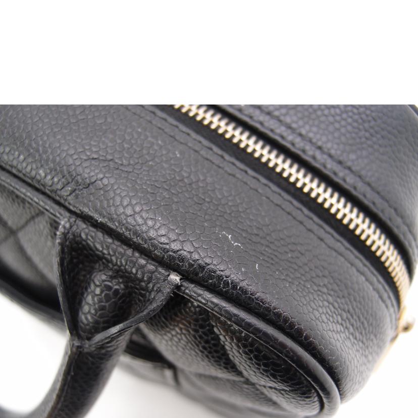 CHANEL シャネル ハンドバック ココマーク 黒 レディース/キャビアスキン・マトラッセミニボストン/ブラック/A20996//997****/ABランク/69