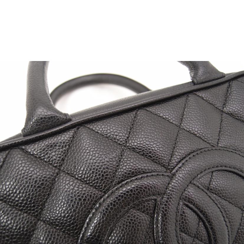 CHANEL シャネル ハンドバック ココマーク 黒 レディース/キャビアスキン・マトラッセミニボストン/ブラック/A20996//997****/ABランク/69