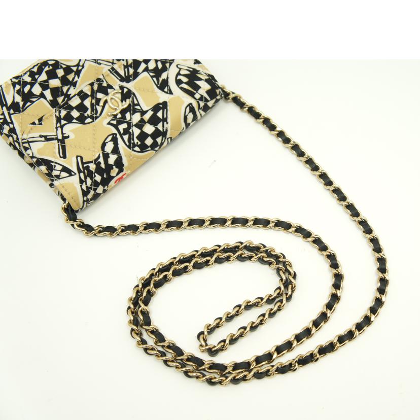 CHANEL シャネル/ミニマトラッセキルティングチェーンショルダー /チェッカーフラッグ//XL7*****/Aランク/75