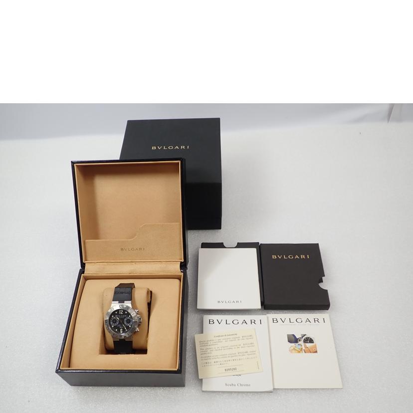 BVLGARI/ブルガリディアゴノスク-バ/クロノグラフ/SC38S//B027530/Bランク/62