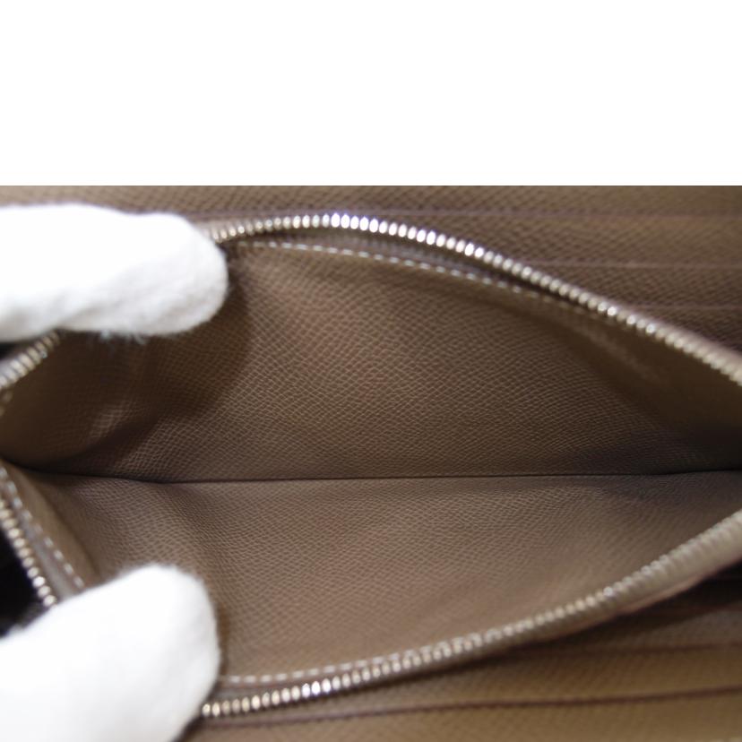 HERMES エルメス 2019年製造 長財布 グレージュ ヴォーエプソン シルバー金具 レディース/ケリーウォレット/エトゥープ//D刻印******/Aランク/69
