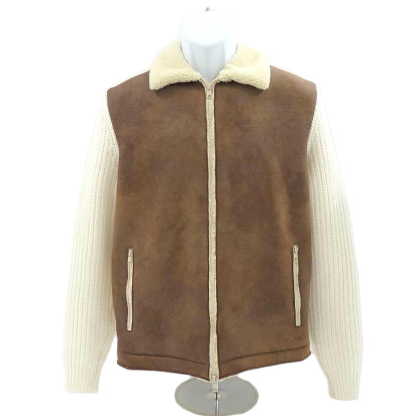 Gran Sasso Sartarial グランサッソ/アルカンターラ×ミドルゲージ ジーロン ラムウールコンビニットブルゾン/10117 25037//Aランク/77