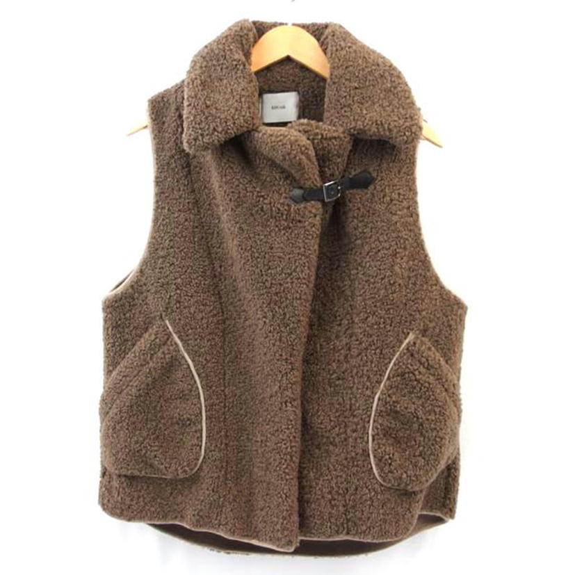 KOH stye/KOH style テーラードカラー ボアベストのみ ブラウン サイズF/20FU05//Aランク/83