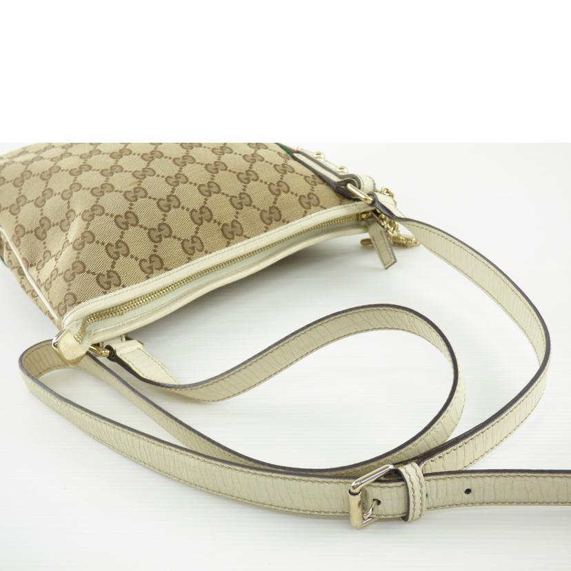 GUCCI グッチ/GGキャンバスレザーショルダー/144388//213***/Bランク/64