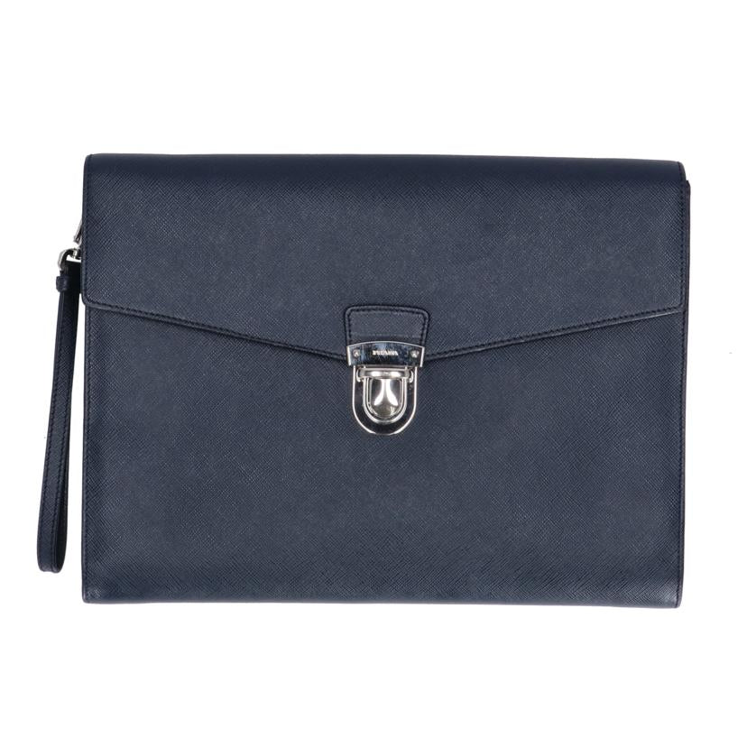 PRADA プラダ/プラダサフィアーノレザーセカンドバッグ/ネイビー/2VF005//56 */ABランク/75