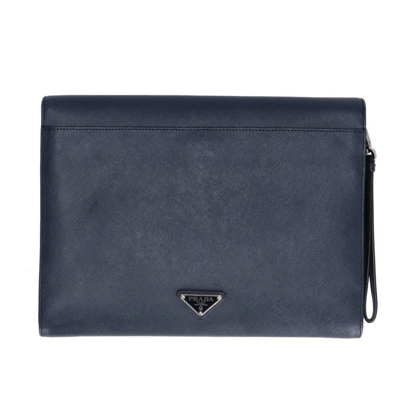 PRADA プラダ/プラダサフィアーノレザーセカンドバッグ/ネイビー/2VF005//56 */ABランク/75