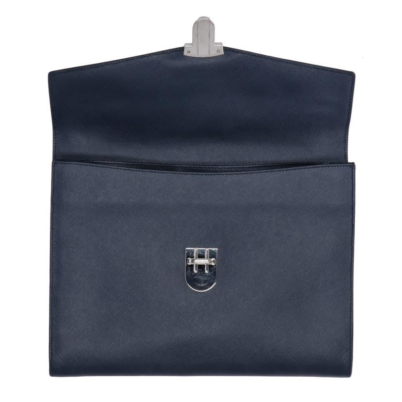 PRADA プラダ/プラダサフィアーノレザーセカンドバッグ/ネイビー/2VF005//56 */ABランク/75