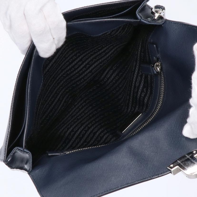 PRADA プラダ/プラダサフィアーノレザーセカンドバッグ/ネイビー/2VF005//56 */ABランク/75