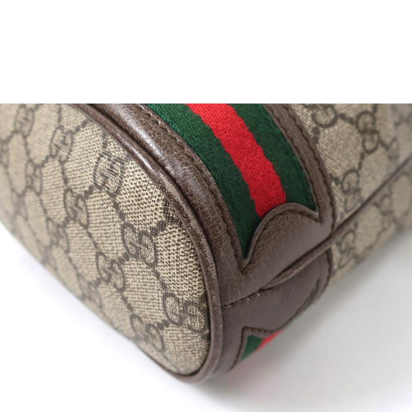 GUCCI グッチ/GGスモールバケット キャンバス×レザー2WAYショルダーバッグ 巾着型/550621//ABランク/65