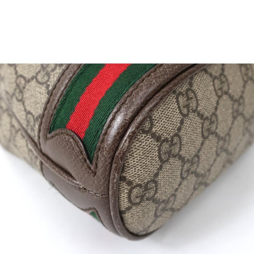 GUCCI グッチ/GGスモールバケット キャンバス×レザー2WAYショルダーバッグ 巾着型/550621//ABランク/65