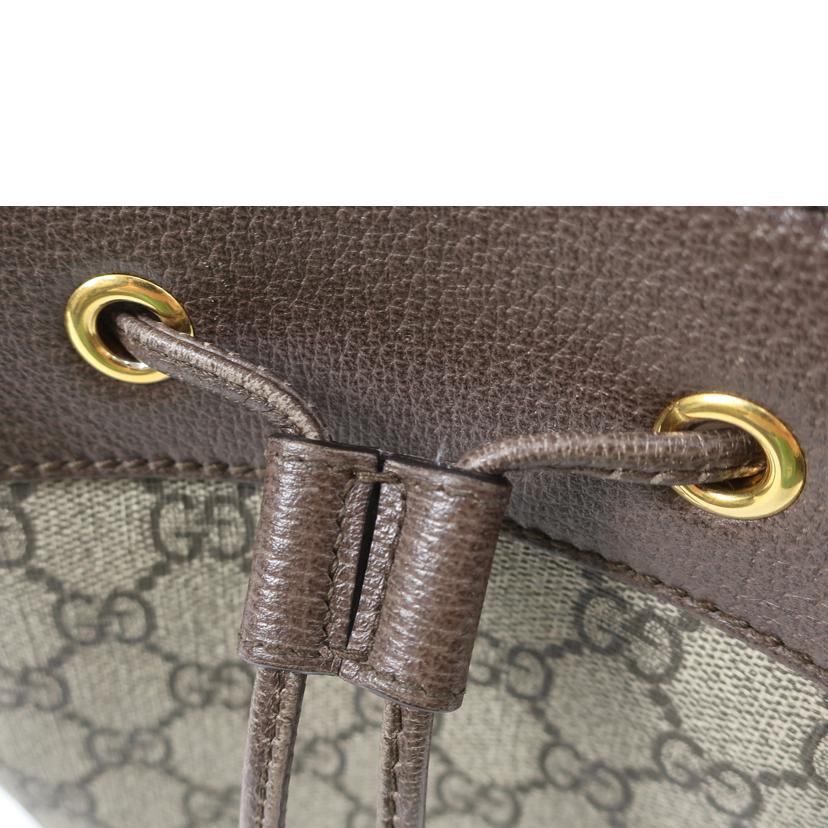 GUCCI グッチ/GGスモールバケット キャンバス×レザー2WAYショルダーバッグ 巾着型/550621//ABランク/65