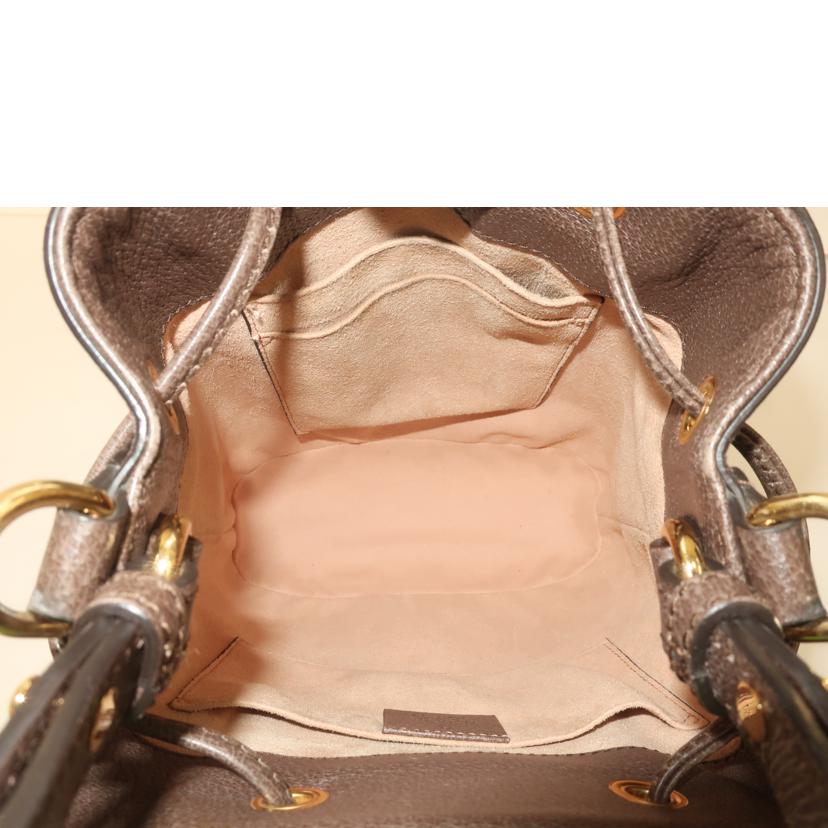 GUCCI グッチ/GGスモールバケット キャンバス×レザー2WAYショルダーバッグ 巾着型/550621//ABランク/65