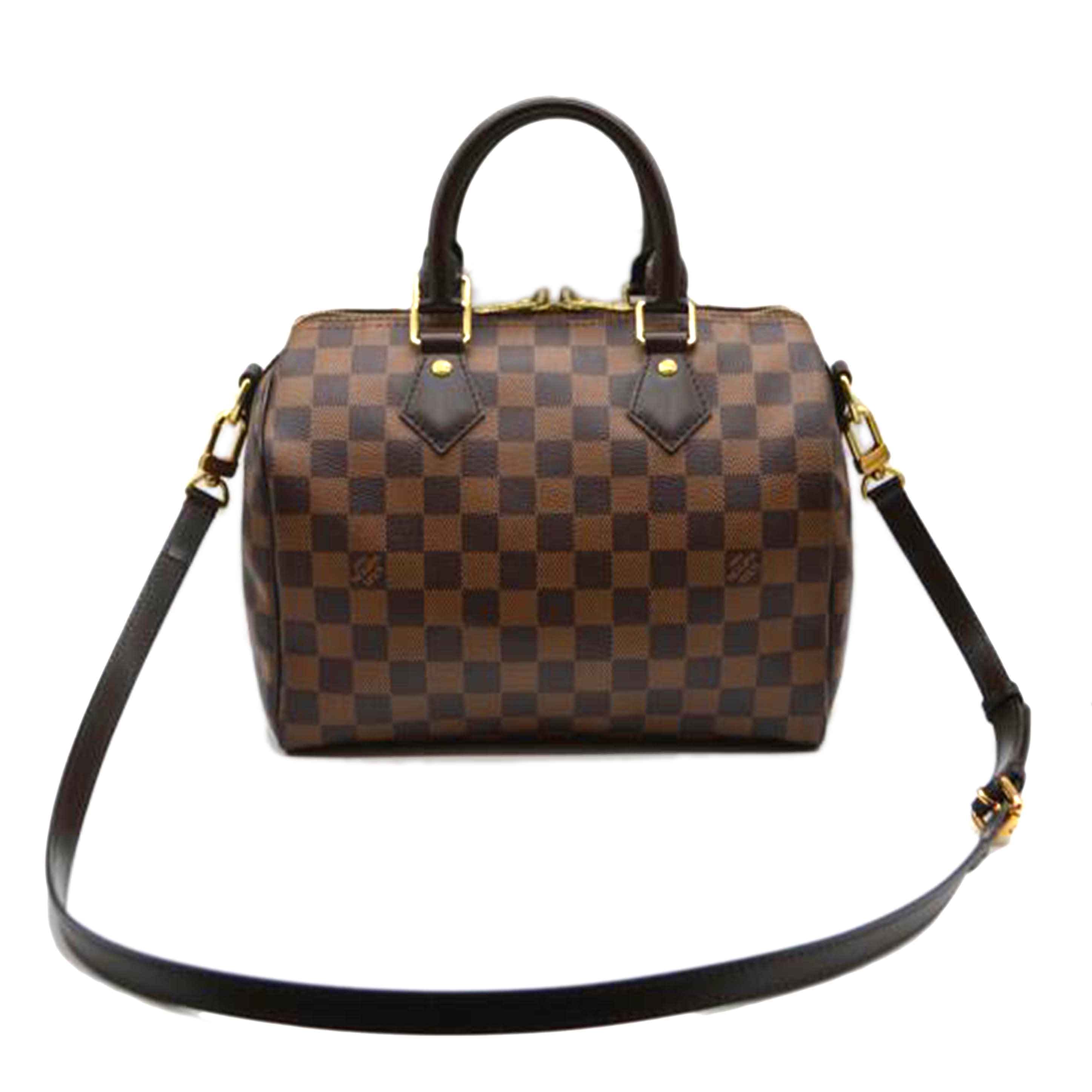 LOUIS VUITTON ルイヴィトン ルイ・ヴィトン ビトン ダミエ・エベヌ 市松模様 ブラウン 茶 ショルダーバッグ ハンドバッグ トートバッグ ブラウン メンズ レディース 定番 人気 LV 斜め掛け 肩がけ/スピーディ・バンドリエール25/ダミエ/エベヌ/N41368//MB5***/Aランク/89