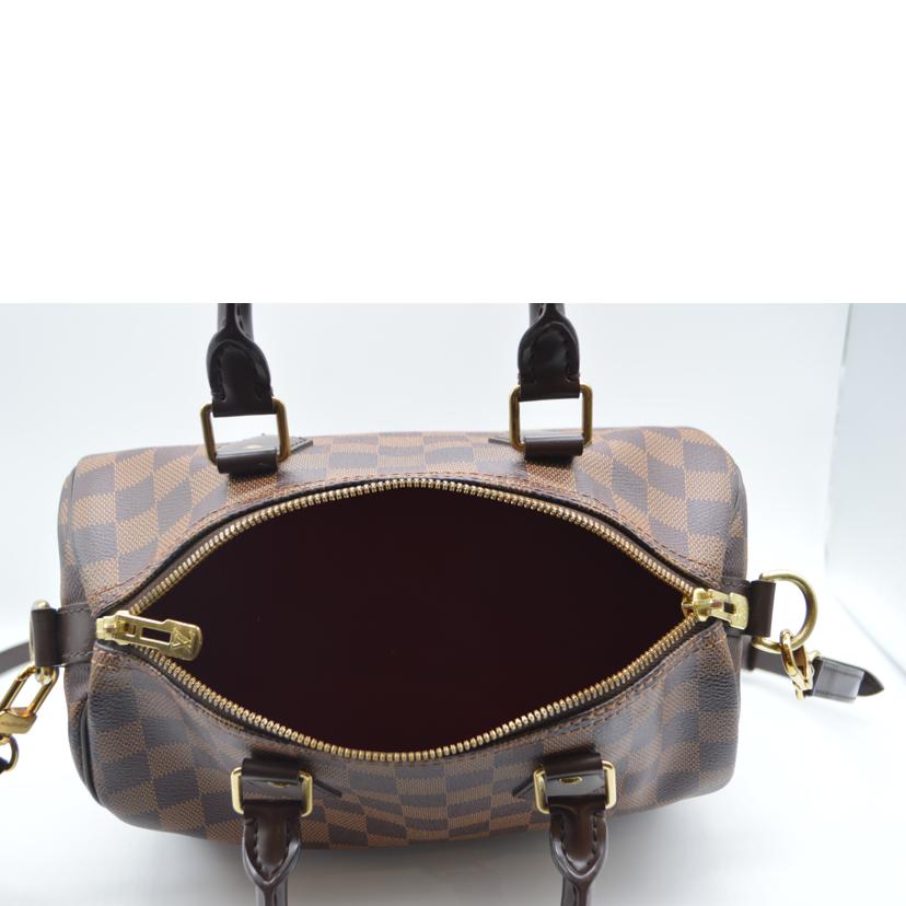 LOUIS VUITTON ルイヴィトン ルイ・ヴィトン ビトン ダミエ・エベヌ 市松模様 ブラウン 茶 ショルダーバッグ ハンドバッグ トートバッグ ブラウン メンズ レディース 定番 人気 LV 斜め掛け 肩がけ/スピーディ・バンドリエール25/ダミエ/エベヌ/N41368//MB5***/Aランク/89