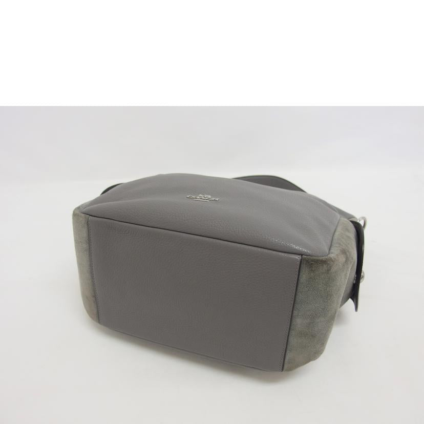 COACH コーチ レザー スエード ハンドバッグ クロスボディ/ペニー/2WAYショルダーバッグ/グレー/C1522//H20**/ABランク/04