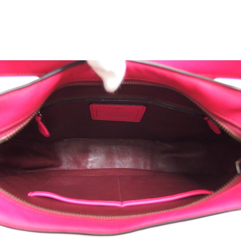 COACH コーチ レザー ハンドバッグ トートバッグ/ノマド/バニーッシュド/2WAYショルダーバッグ/ピンク/54868//E16**/Aランク/04