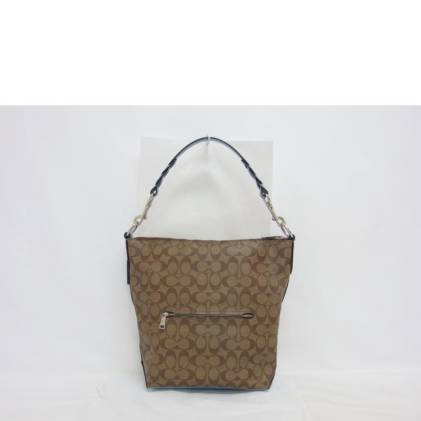 COACH コーチ PVC レザー ハンドバッグ トートバッグ/シグネチャー/2WAYショルダーバッグ/ライトブルー・ブラウン/F31477//K18**/ABランク/04