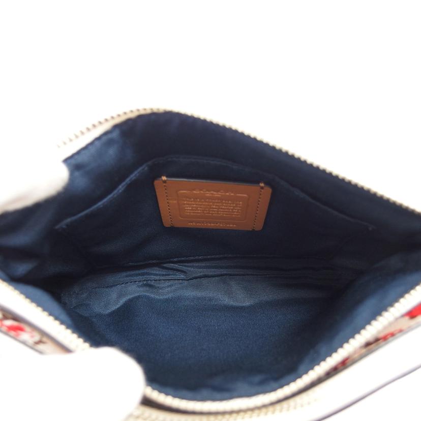 COACH コーチ PVC レザー ポシェット/フローラルプリント/ショルダーバッグ/F57628//A17**/ABランク/04